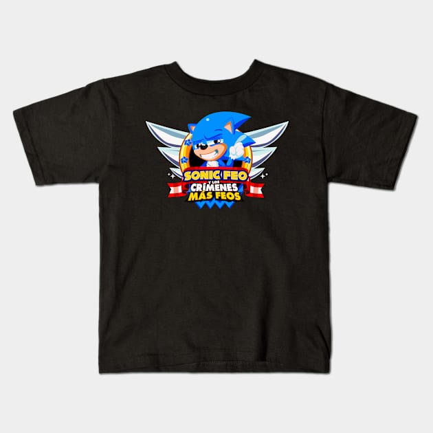 Ugly Sonic Kids T-Shirt by lolo_aburto